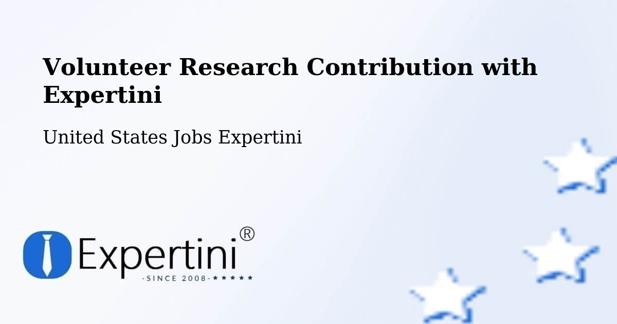 Volunteer Research Contribution Program – Pittsburgh - United States Jobs Expertini